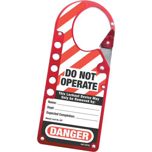 Labeled Snap-on Hasps, Red Southpoint Industrial Supply