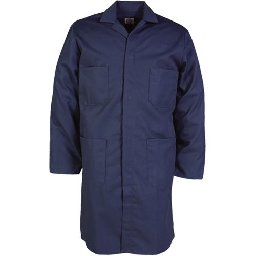 100% Cotton Shop Coats, Cotton, Size 34, Navy Blue Southpoint Industrial Supply