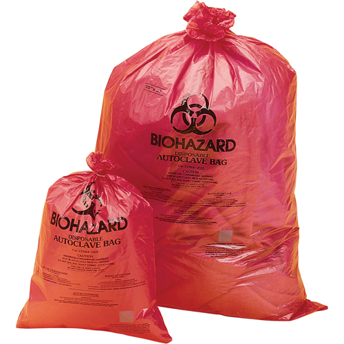 Hazardous Waste Disposal Bags, Bio-Hazard, 23" L x 19" W, 0.0317 mm, 34 L (9 Gal.) Capacity Southpoint Industrial Supply