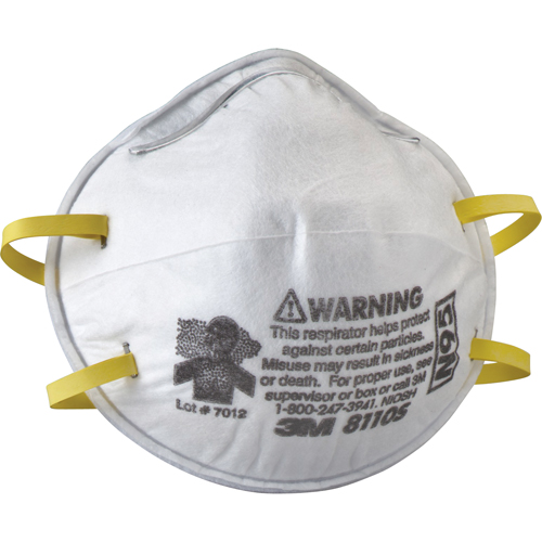 Respirateurs contre les particules 8110S, N95, Certifi&eacute; NIOSH, Petit Southpoint Industrial Supply