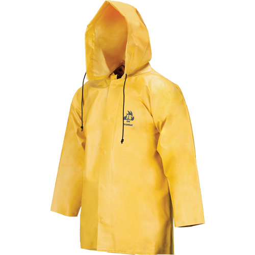Neo-Slick Chemical & Acid Resistant Rain Jacket, Small, Yellow, Neoprene Southpoint Industrial Supply
