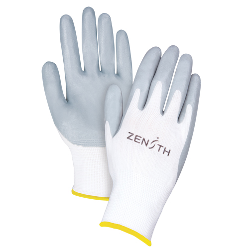 Lightweight Breathable Coated Gloves, 11/2X-Large, Foam Nitrile Coating, 13 Gauge, Polyester Shell Southpoint Industrial Supply