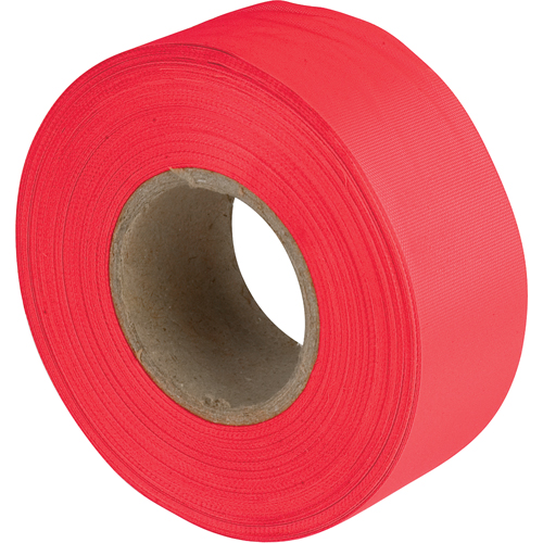 Flagging Tape, 1.1875" W x 150' L, Fluorescent Red Southpoint Industrial Supply