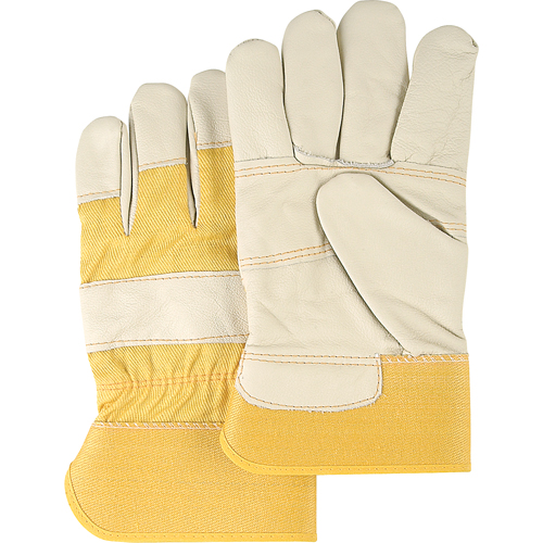 Gants en cuir de mobilier, Grand, Paume en Cuir fleur de vache, Doublure en Coton Southpoint Industrial Supply