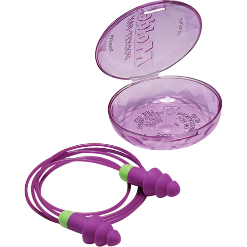 Rockets&reg; Reusable Earplugs, Corded, Bulk - Plastic Case, 27 dB NRR, One-Size Southpoint Industrial Supply