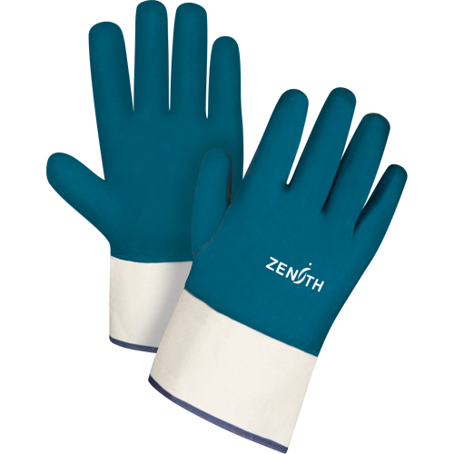 Gants &agrave; poignet de s&eacute;curit&eacute; de poids lourd, 11/2T-Grand, R&ecirc;vetement Nitrile, Enveloppe en Coton Southpoint Industrial Supply