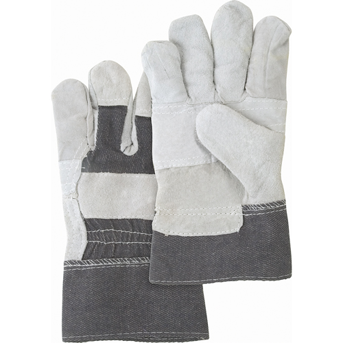 Standard-Duty Patch Palm Fitters Gloves, Large, Split Cowhide Palm, Cotton Inner Lining Southpoint Industrial Supply