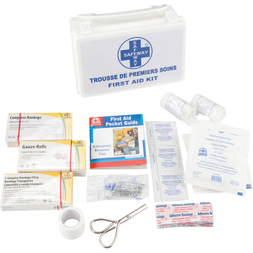Trousse de premiers soins, Dispositif m&eacute;dical Classe 1, Boîte en plastique Southpoint Industrial Supply