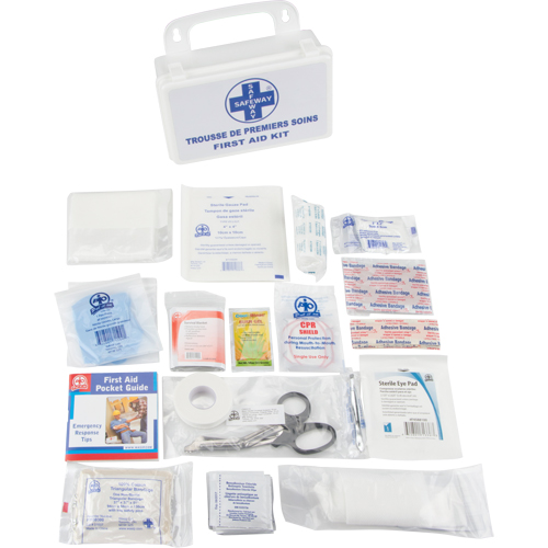 Trousse de premiers soins, Dispositif m&eacute;dical Classe 1, Boîte en plastique Southpoint Industrial Supply