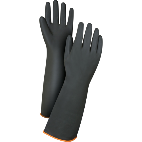 Heavyweight Chemical-Handling Gloves, Size Large/9, 18" L, Rubber Latex, 30-mil Southpoint Industrial Supply