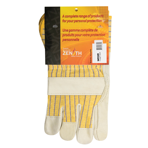 Standard-Duty Dry-Palm Fitters Gloves, X-Large, Grain Cowhide Palm, Cotton Inner Lining Southpoint Industrial Supply
