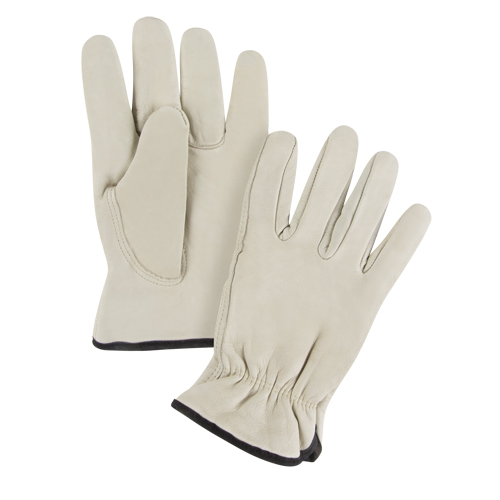 Winter-Lined Driver's Gloves, Medium, Grain Cowhide Palm, Fleece Inner Lining Southpoint Industrial Supply