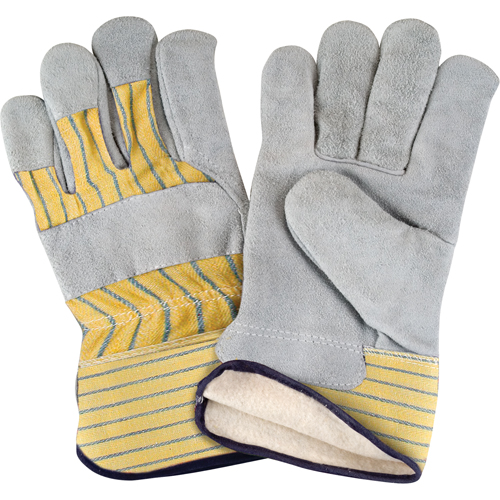 Gants d'ajusteur doubl&eacute;s pour l'hiver, T-Grand, Paume en Cuir de vache refendu, Doublure en Molleton de coton Southpoint Industrial Supply
