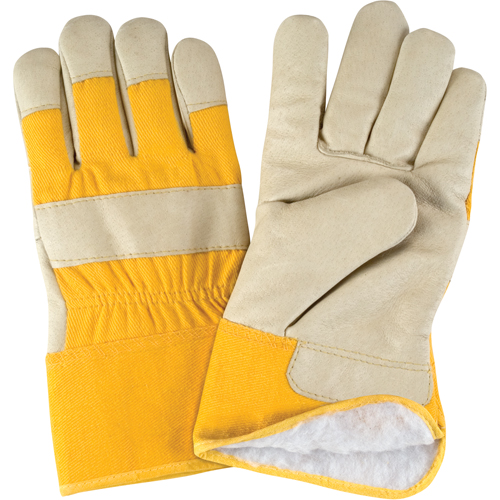 Winter-Lined Fitters Gloves, Large, Grain Pigskin Palm, Boa Inner Lining Southpoint Industrial Supply