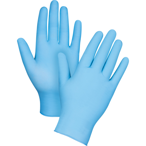 Puncture-Resistant Medical-Grade Disposable Gloves, Medium, Nitrile, 3.5-mil, Powder-Free, Blue, Class 2 Southpoint Industrial Supply