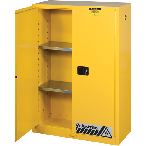 Armoires Sure-Grip EX pour produits inflammables, 45 gal., 2 Porte(s), 43" La x 65" h x 18" p Southpoint Industrial Supply