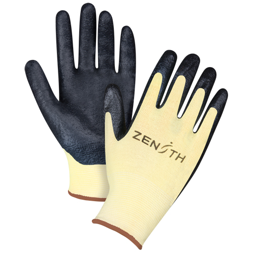 Gants r&eacute;sistants &agrave; la coupe avec prise sup&eacute;rieure, Taille Grand/9, Calibre 13, Rev&ecirc;tement Mousse de nitrile, Enveloppe en Aramide, ANSI/ISEA 105 niveau 3/EN 388 niveau 5 Southpoint Industrial Supply