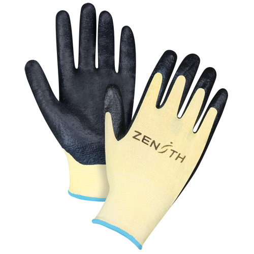 Gants r&eacute;sistants &agrave; la coupe avec prise sup&eacute;rieure, Taille T-Grand/10, Calibre 13, Rev&ecirc;tement Mousse de nitrile, Enveloppe en Aramide, ANSI/ISEA 105 niveau 3/EN 388 niveau 5 Southpoint Industrial Supply