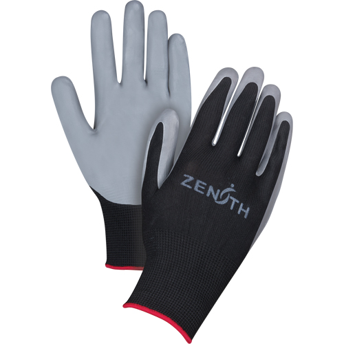 Gants enduits confortables de premi&egrave;re qualit&eacute;, 7/Petit, R&ecirc;vetement Nitrile, Calibre 13, Enveloppe en Polyester Southpoint Industrial Supply