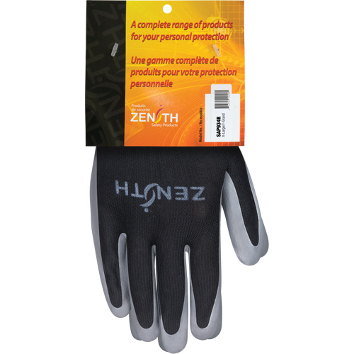 Gants enduits confortables de premi&egrave;re qualit&eacute;, 10/T-Grand, R&ecirc;vetement Nitrile, Calibre 13, Enveloppe en Polyester Southpoint Industrial Supply
