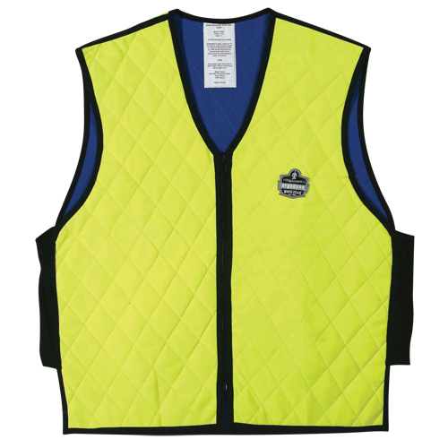 Chill-Its&reg; 6665 Wet Evaporative Cooling Vests, Medium, High Visibility Lime-Yellow Southpoint Industrial Supply