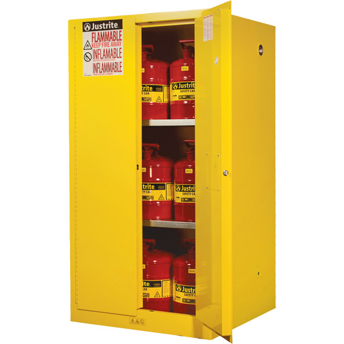Armoires Sure-Grip EX pour produits inflammables, 60 gal., 2 Porte(s), 34" La x 65" h x 34" p Southpoint Industrial Supply