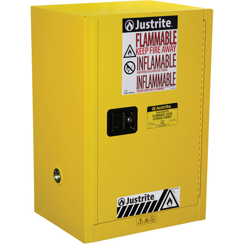 Armoire de s&eacute;curit&eacute; compacte pour produits inflammables EX Sure-Grip, 12 gal., 1 Porte(s), 23,25" La x 35" h x 18" p Southpoint Industrial Supply