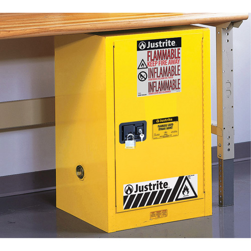 Armoire de s&eacute;curit&eacute; compacte pour produits inflammables EX Sure-Grip, 12 gal., 1 Porte(s), 23,25" La x 35" h x 18" p Southpoint Industrial Supply