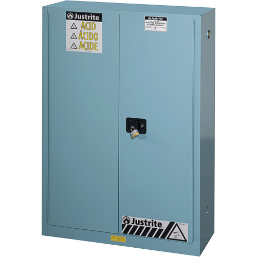 ChemCor&reg; Lined Acid/Corrosive Storage Cabinets, 45 gal., 43" x 65" x 18" Southpoint Industrial Supply