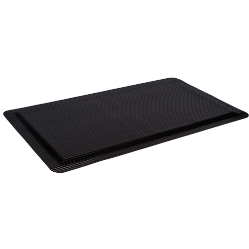 Ergo-Ease Mats, Ribbed, 2' x 10' x 7/8", Black, Rubber/Sponge Southpoint Industrial Supply