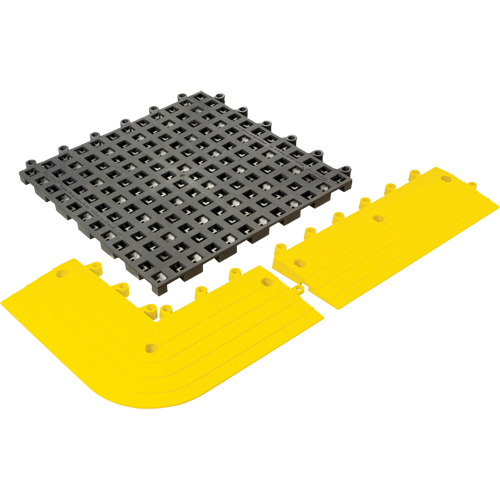 ErgoDeck&reg; General Purpose No. 564 Matting, PVC, 1-1/2' W x 1-1/2' L, 7/8" Thick, Charcoal Southpoint Industrial Supply