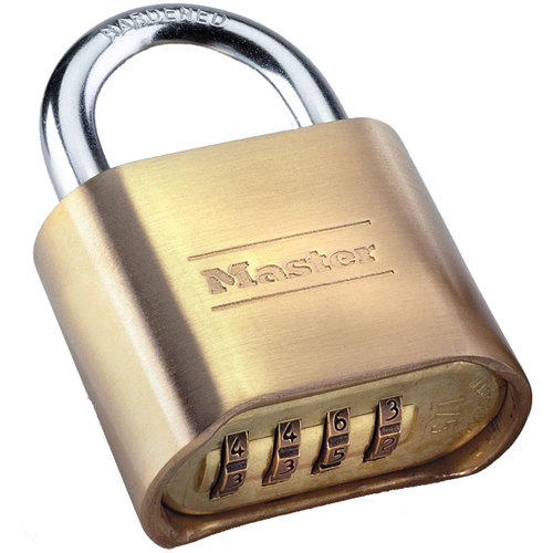 Cadenas &agrave; combinaison, Argent, Rev&ecirc;tement en laiton, Largeur de 2" Southpoint Industrial Supply