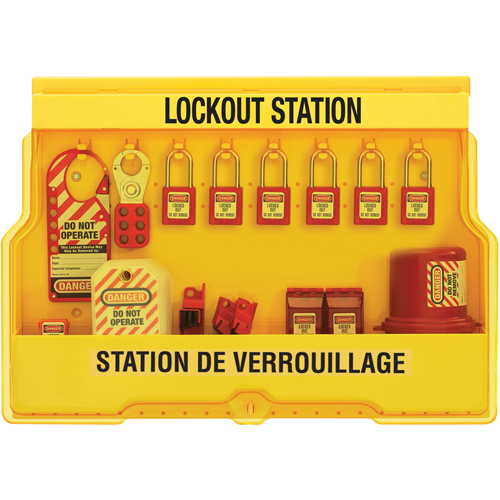 Electrical Focus Lockout Stations, Thermoplastic Padlocks, 16 Padlock Capacity, Padlocks Included Southpoint Industrial Supply