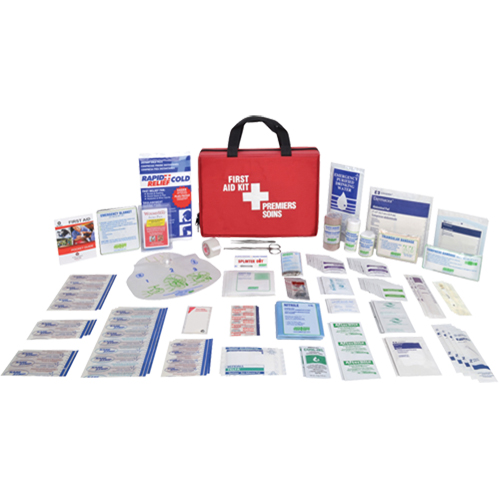 Trousses de premiers soins format mallette, Dispositif m&eacute;dical Classe 1, Sac en nylon Southpoint Industrial Supply