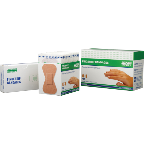 Dressings, Fingertip, 3", Fabric, Sterile Southpoint Industrial Supply