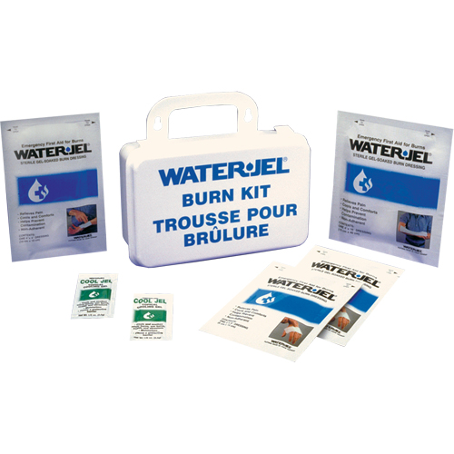 Trousses d'urgence pour brûlures Water Jel, Boîte en plastique de 10 unit&eacute;s, Classe 2 Southpoint Industrial Supply