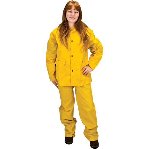 RZ100 Rain Suit, Polyester/PVC, Large, Yellow Southpoint Industrial Supply