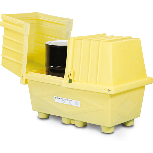 Contenants Poly-Safetypack avec drain, 60,5" lo x 37,25" la x 45,75" h, Capacit&eacute; de charge 1200 lb Southpoint Industrial Supply