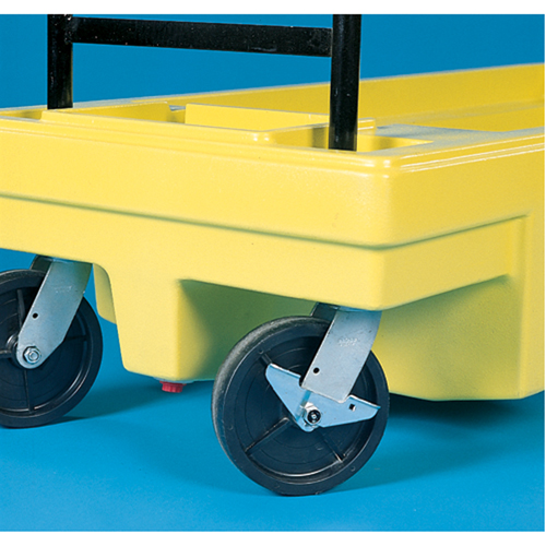 Poly-Spillcart Cart, 66.5" L x 29" W x 43.9" H, 57 US gal. Spill Cap. Southpoint Industrial Supply