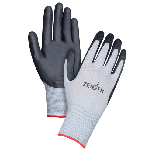 Gants l&eacute;gers enduits et respirants, 7/Petit, R&ecirc;vetement Mousse de nitrile, Calibre 13, Enveloppe en Polyester Southpoint Industrial Supply