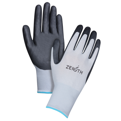 Gants l&eacute;gers enduits et respirants, 10/T-Grand, R&ecirc;vetement Mousse de nitrile, Calibre 13, Enveloppe en Polyester Southpoint Industrial Supply