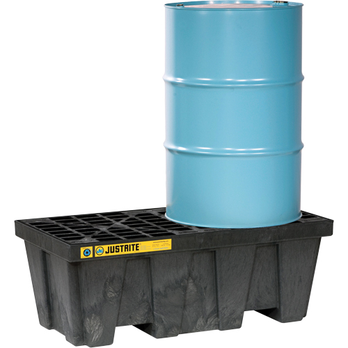 EcoPolyBlend Spill Control Pallets - With Drain, 66 US gal. Spill Capacity, 49" x 25" x 18" Southpoint Industrial Supply