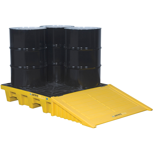 Palettes pour contr&ocirc;le des d&eacute;versements EcoPolyBlend sans drain, Capacit&eacute; de d&eacute;versement 73 gal. US, 49" x 49" x 10,2" Southpoint Industrial Supply