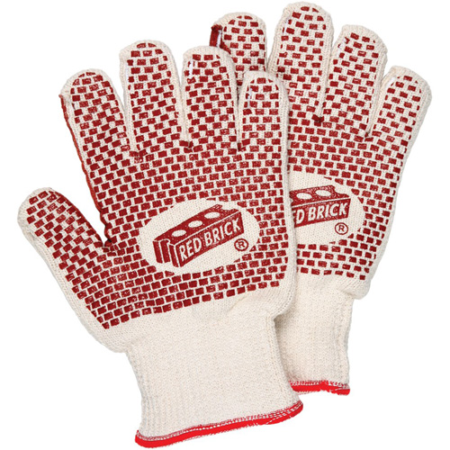Red Brick&reg; Reversible Terrycloth Gloves, Cotton, Double Sided, 10 Gauge, Small Southpoint Industrial Supply