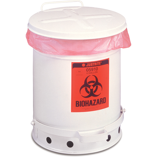 Contenant de d&eacute;chets &agrave; biorisques, Capacit&eacute; de 6 gal. Southpoint Industrial Supply