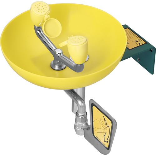 Eye/Face Wash Station, Wall-Mount Installation, Plastic Bowl Southpoint Industrial Supply