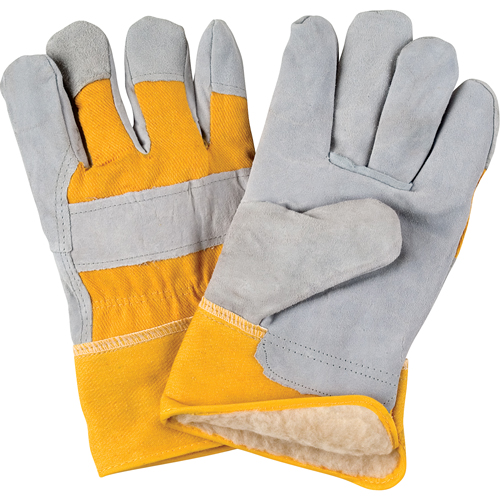 Gants d'ajusteur doubl&eacute;s pour l'hiver de premi&egrave;re qualit&eacute;, T-Grand, Paume en Cuir de vache refendu, Doublure en Boa Southpoint Industrial Supply