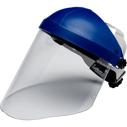 Harnais de t&ecirc;te avec visi&egrave;re, Polycarbonate, Suspension Rochet Southpoint Industrial Supply