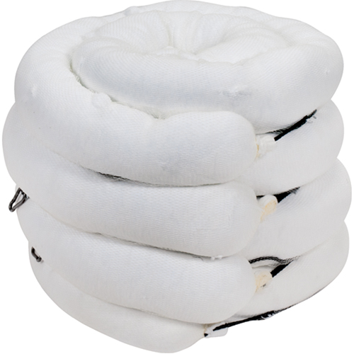 Premium Sorbent Boom, Oil Only, 10' L x 5" W, 35 Gal. Absorbancy, 4 /Pack Southpoint Industrial Supply