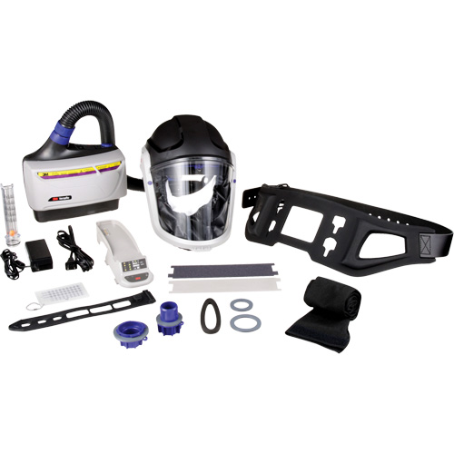 Trousse industrielle lourde pour APR motoris&eacute; TR-600 de Versaflo, Capuchon & visi&egrave;re, Pile Lithium-ion Southpoint Industrial Supply